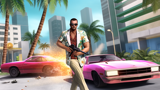 Android application Miami Gangster Crime City Game screenshort