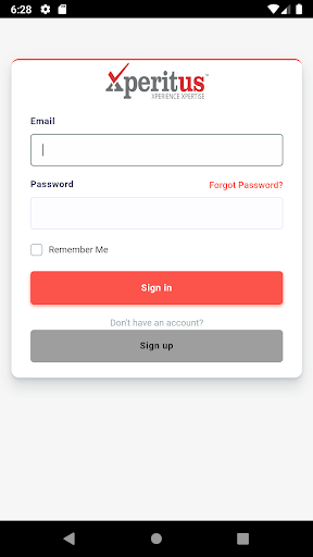 Android application Xperitus screenshort