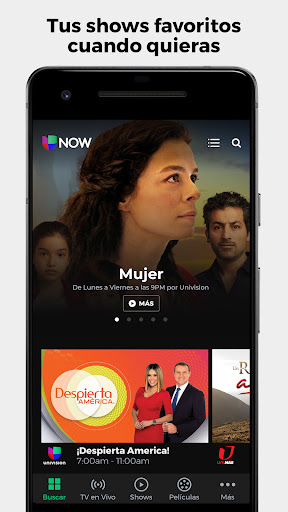 Screenshot of Univision Now: Live TV