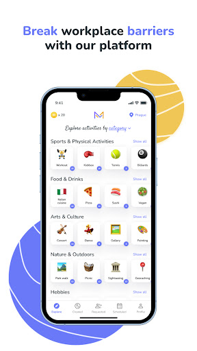 MeetyMeety: Company Wellbeing Screen 2