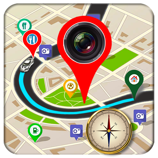 gps maps  camera compass 1.5 Icon
