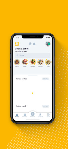 Android application Meet & Eat App screenshort