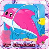 Dolphin Caring Game For Kids icon