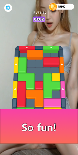 Sexy Girl Block Puzzle Game screenshot