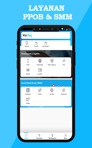 Android application VisiPay PPOB & SMM screenshort