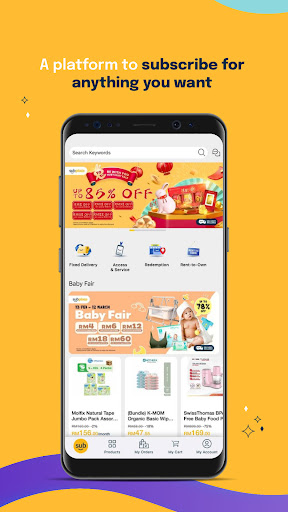 Android application SUBPLACE screenshort