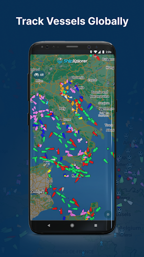 Android application ShipXplorer · Vessel Tracker screenshort