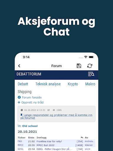 Aksjer - Børs og finans Screen 3