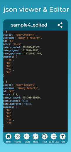 Json File Opener: Json Editor Screen 2