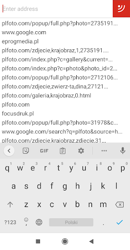 Redlight Web Browser Screen 2