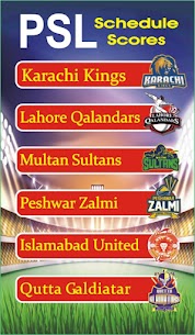 PSL 2021 Schedule-Pakistan Super League Season 6 Apk app for Android 3