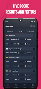 LiveFootball  Football live scores, results and tables.