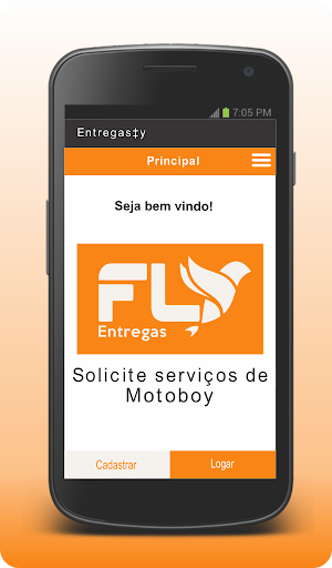 Android application Entregasfly - Cliente screenshort