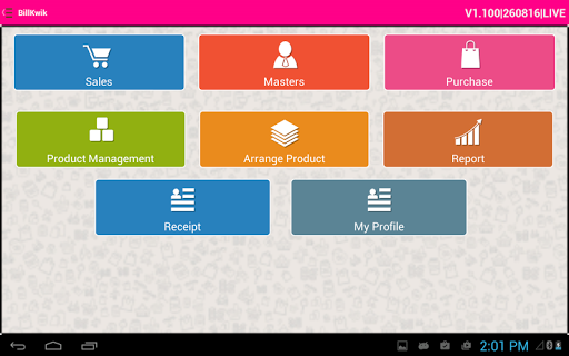 Android application BillKwik screenshort