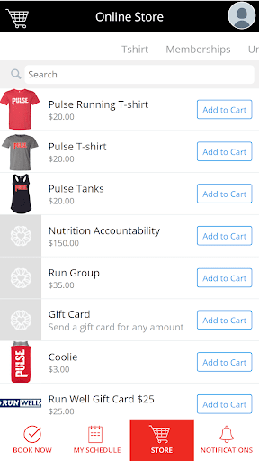 Pulse Personal Training Screen 3