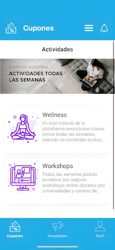 miUNI Beneficios Donantes Screen 2