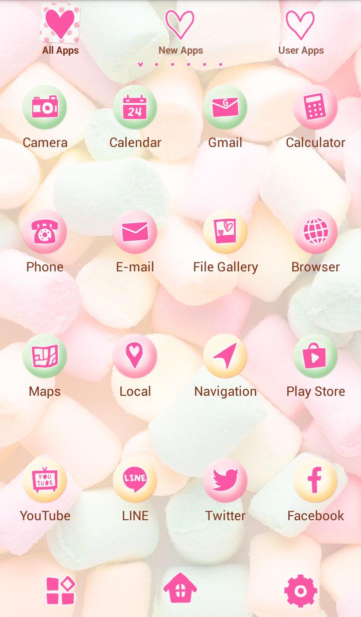 Android application Wallpaper-Pastel Marshmallows- screenshort
