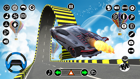 Mega Ramp Crazy Car Stunt Game