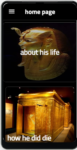 Android application king tutankhamun screenshort