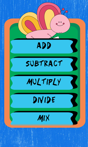 Android application Four Operations screenshort