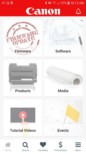Screenshot of Canon Large Format Printer