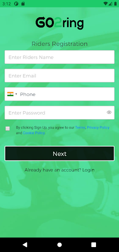 GO2ring Freelancers Screen 2