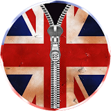 UK Flag Zipper Lock Screen icon