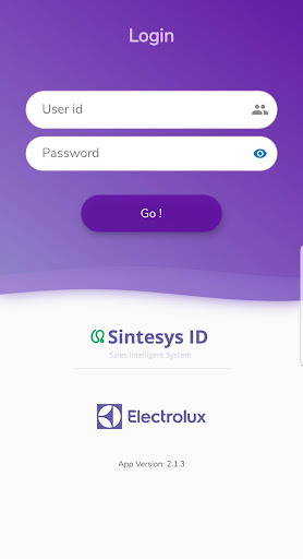 Android application Sintesys Electrolux screenshort