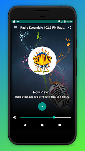 Android application Escandalo 102.5 FM Radio App screenshort