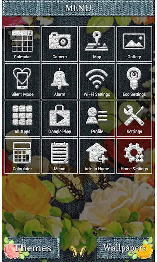 -Denim Floral- Theme +HOME Screen 3