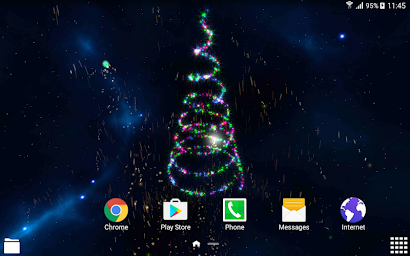 3D Christmas Tree Wallpaper
