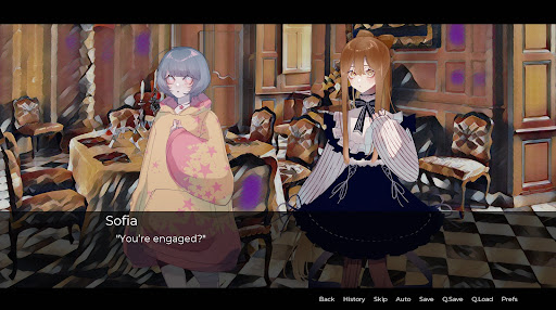 Android application Amelie: Psychological Yuri VN screenshort