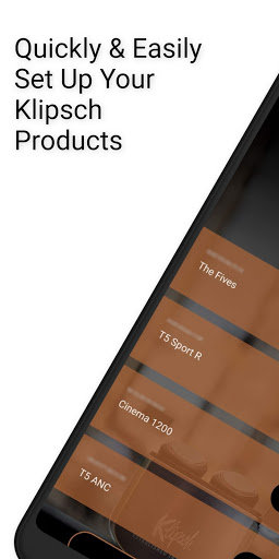 Android application Klipsch Connect screenshort