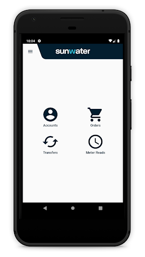 Android application Sunwater Customer App screenshort