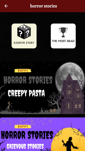 Android application scary - horror stories screenshort