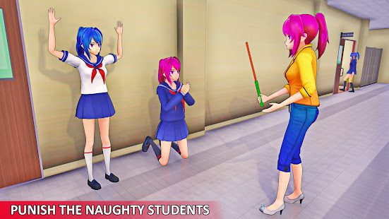 Anime Simulator Games: High School Life Games 2021 Varies with device screenshots 7