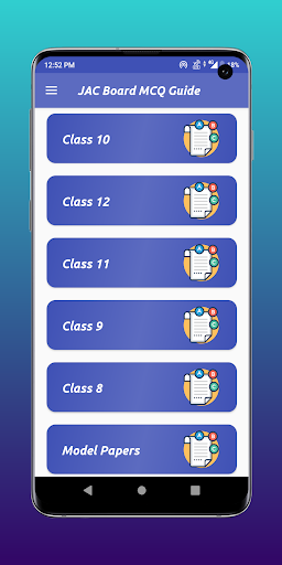 Android application JAC Board MCQs Guide screenshort