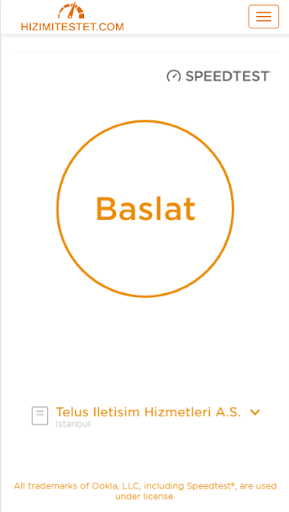Android application Hızımı Test Et - Mobil ve Ev İ screenshort