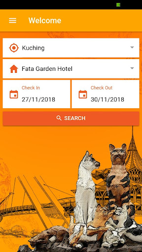 Android application Place2Stay Hotel screenshort