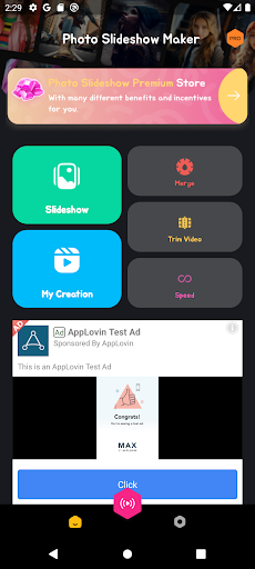 Photo Slideshow Video Editor Screen 2