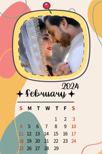 Android application Calendar Photo Frame 2024 screenshort