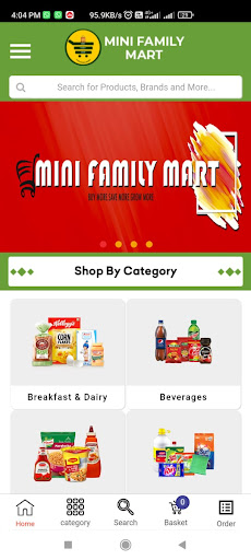 Android application MINI FAMILY MART screenshort