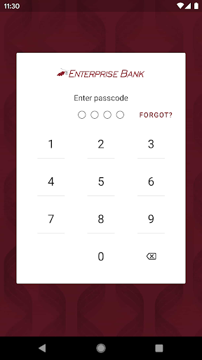 Android application Enterprise Bank Pittsburgh screenshort