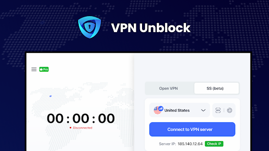VPN Unblock – smart dns+ proxy Ekran görüntüsü