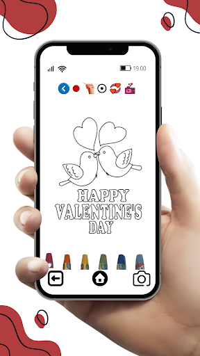 Happy Valentines Day Coloring