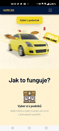 Android application Gastro Taxi screenshort