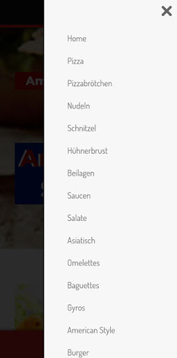 Anos Pizza Service Screen 2