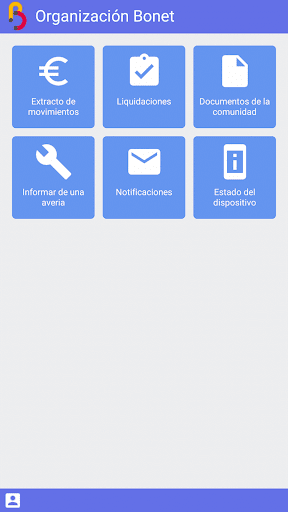 Android application Organización Bonet screenshort