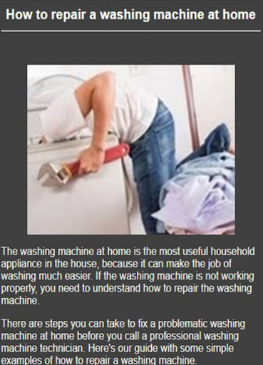 Learn washing machine repair Screen 3
