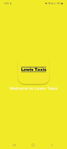 Android application Lewis Taxis screenshort